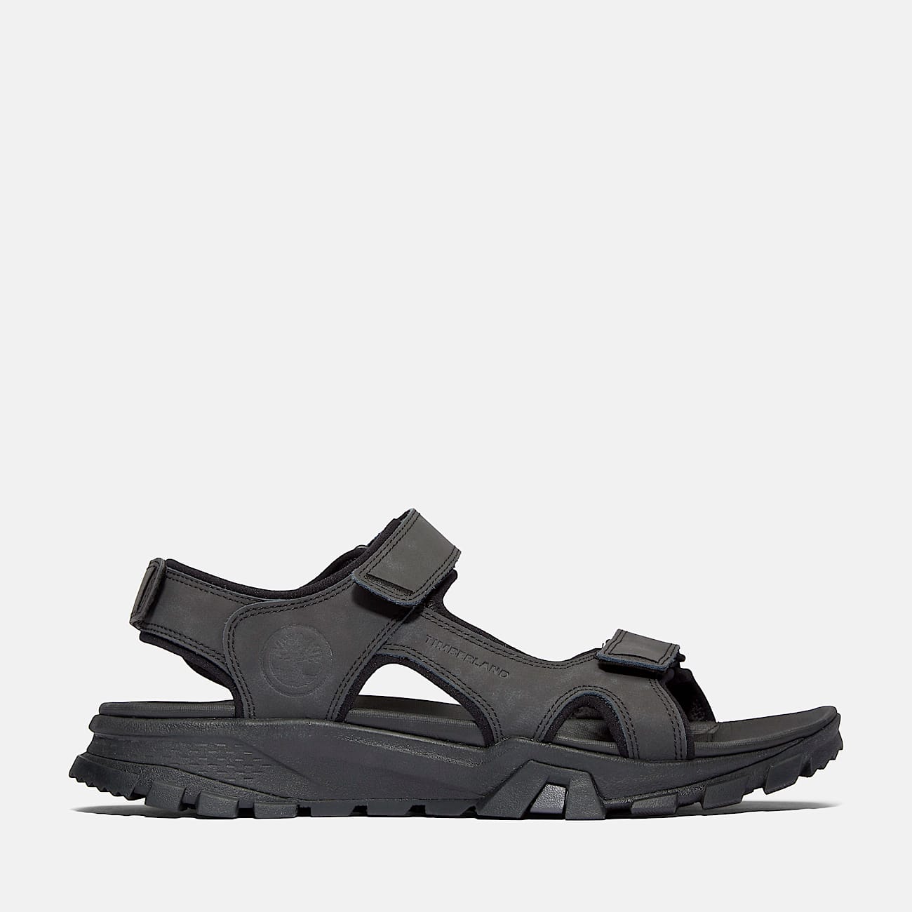 Mens Lincoln Peak Strap Sandals TBL Jet Black HERO
