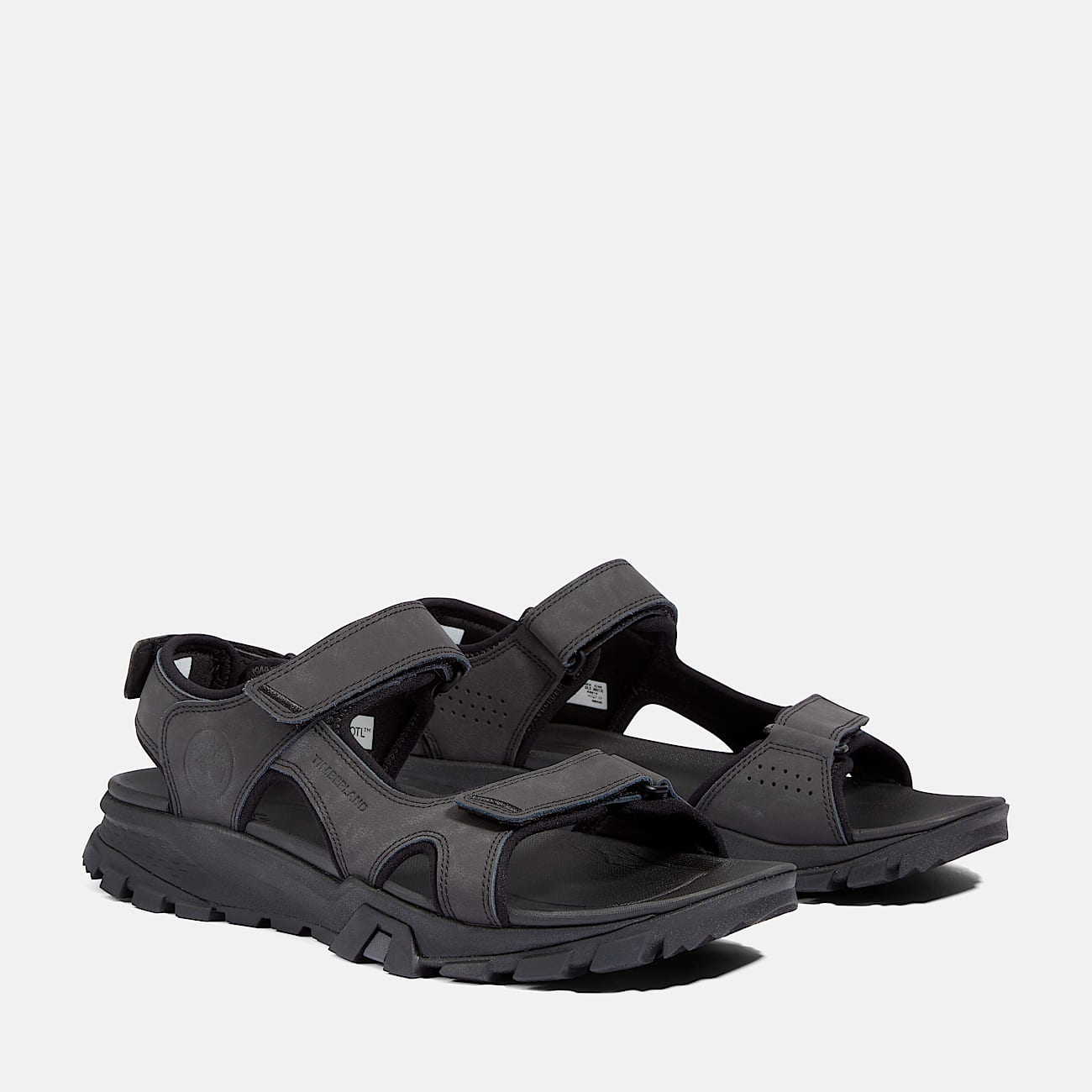 Mens Lincoln Peak Strap Sandals TBL Jet Black ALT4