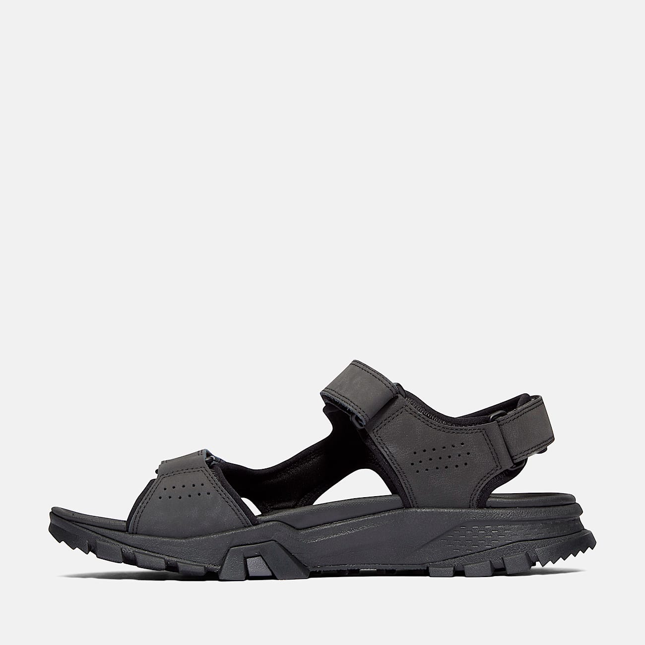 Mens Lincoln Peak Strap Sandals TBL Jet Black ALT6