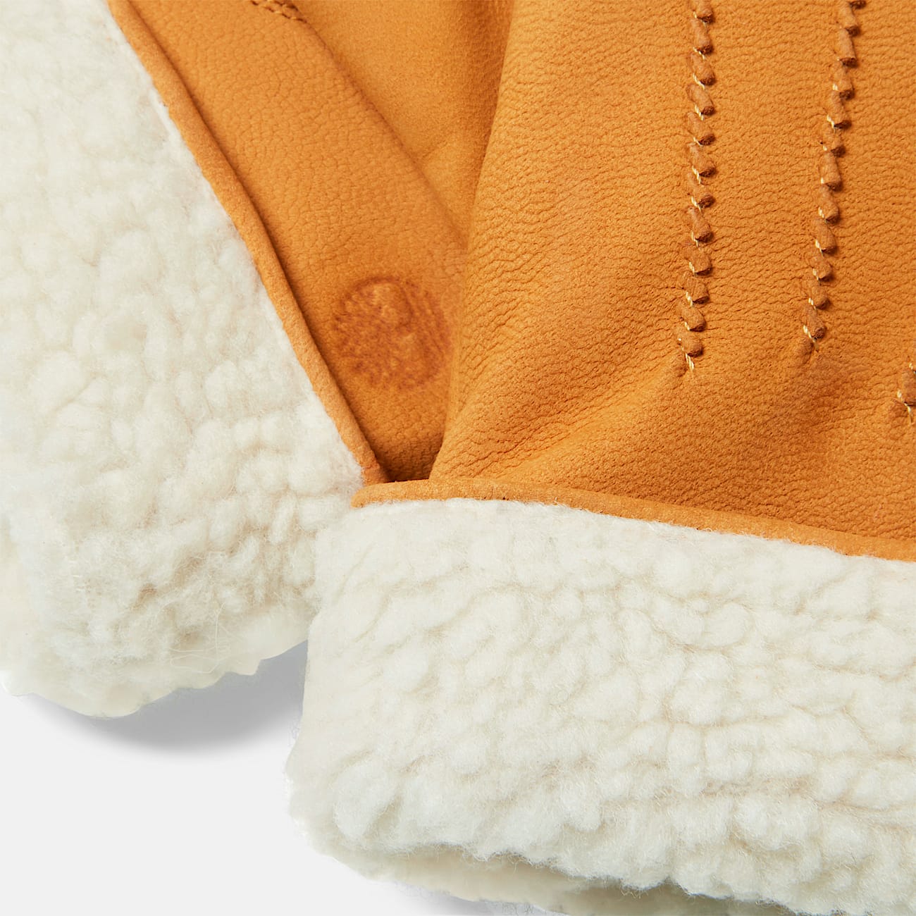 Women's Leather Gloves with Fleece Cuffs - 2