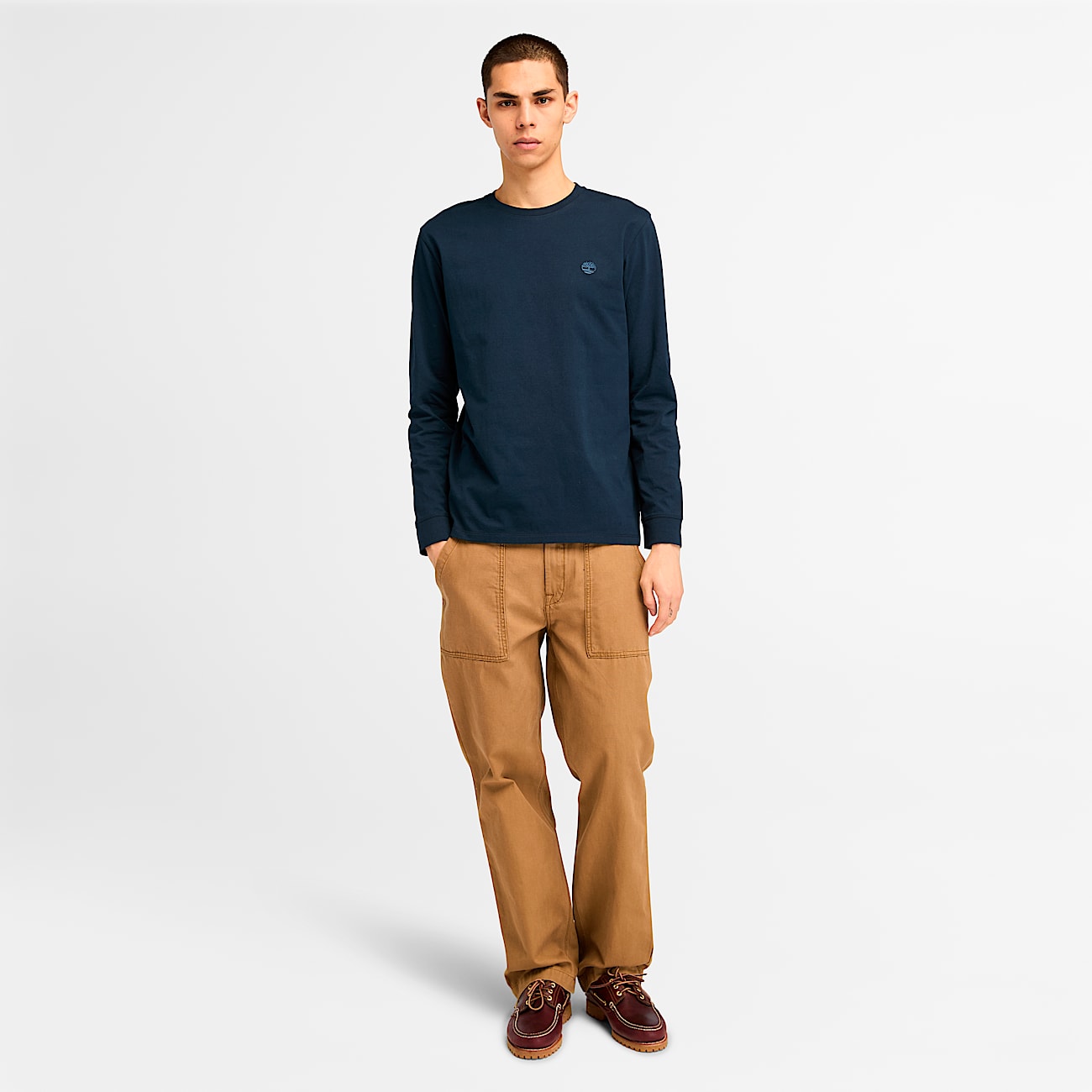 Men's Oyster River Chest Logo Long-Sleeve T-Shirt - 2