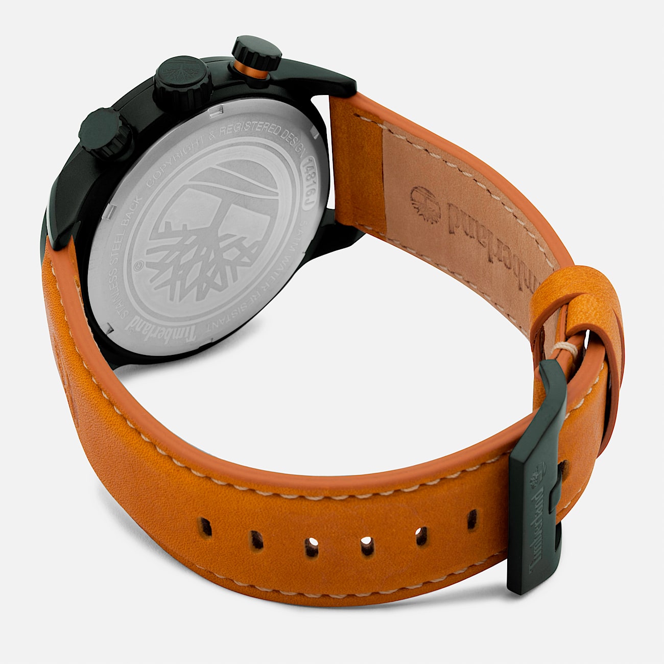 Mens Henniker II Watch TBL Black FaceTan Band ALT1