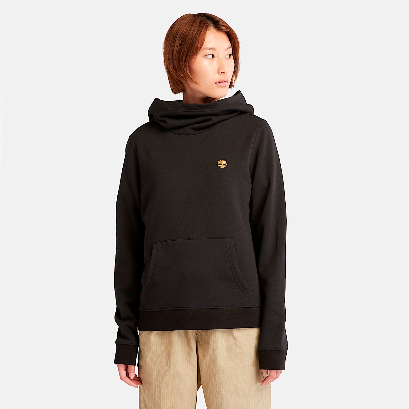 Hoodie de mujer con rbol bordado TBL Bota negrade trigo ALT8