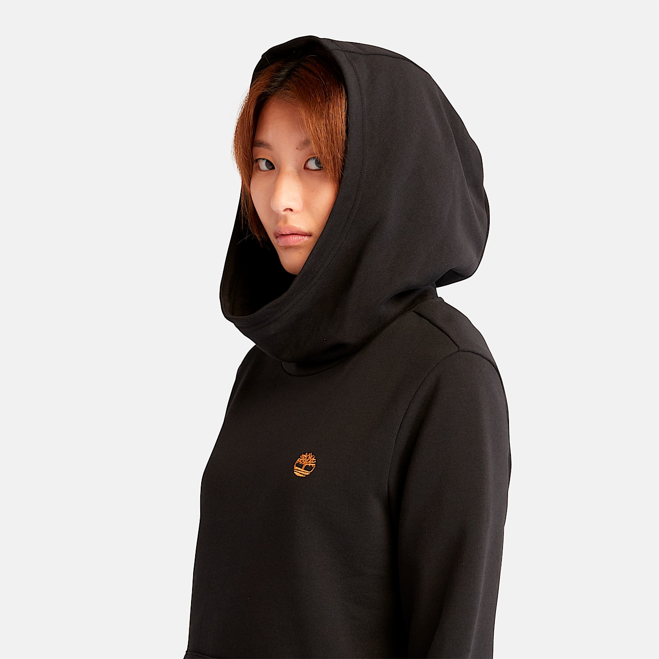 Hoodie de mujer con rbol bordado TBL Bota negrade trigo ALT2