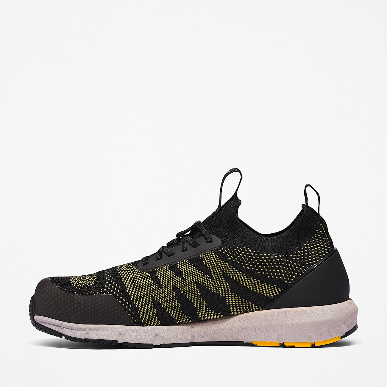 Mens Timberland PRO Radius Knit CompToe SlipOn Work Sneaker TBL BlackYellow ALT7
