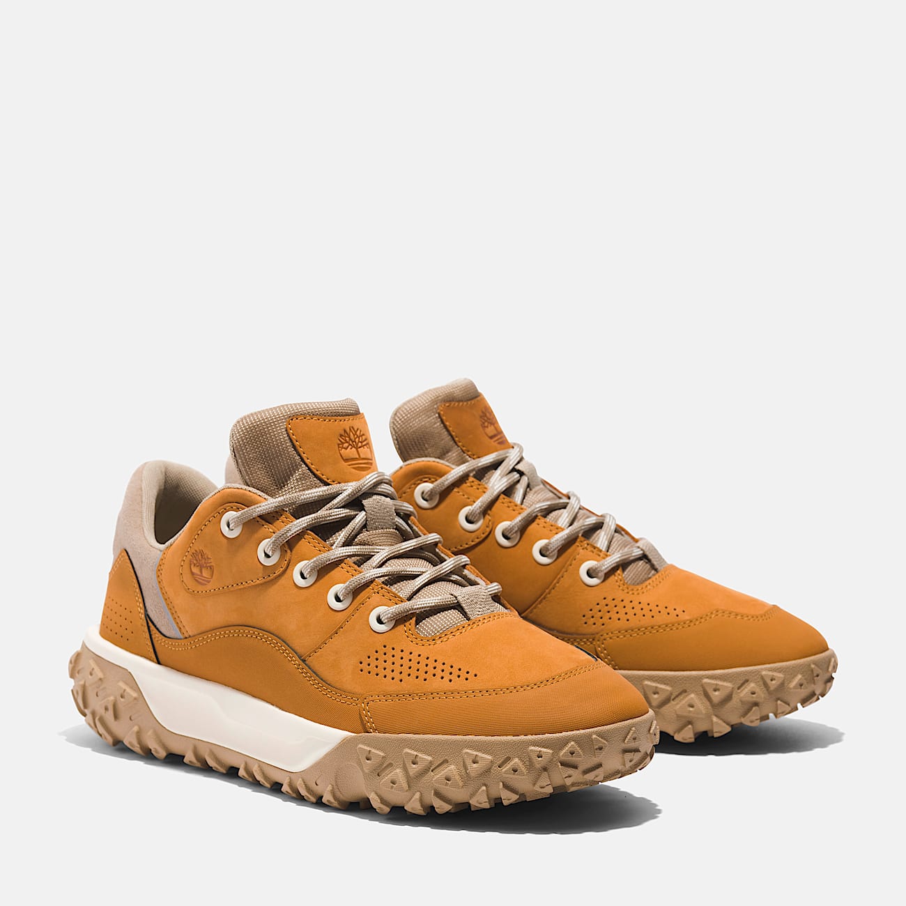 Mens GreenStride Motion 6 Hiking Shoe TBL Wheat Nubuck ALT4