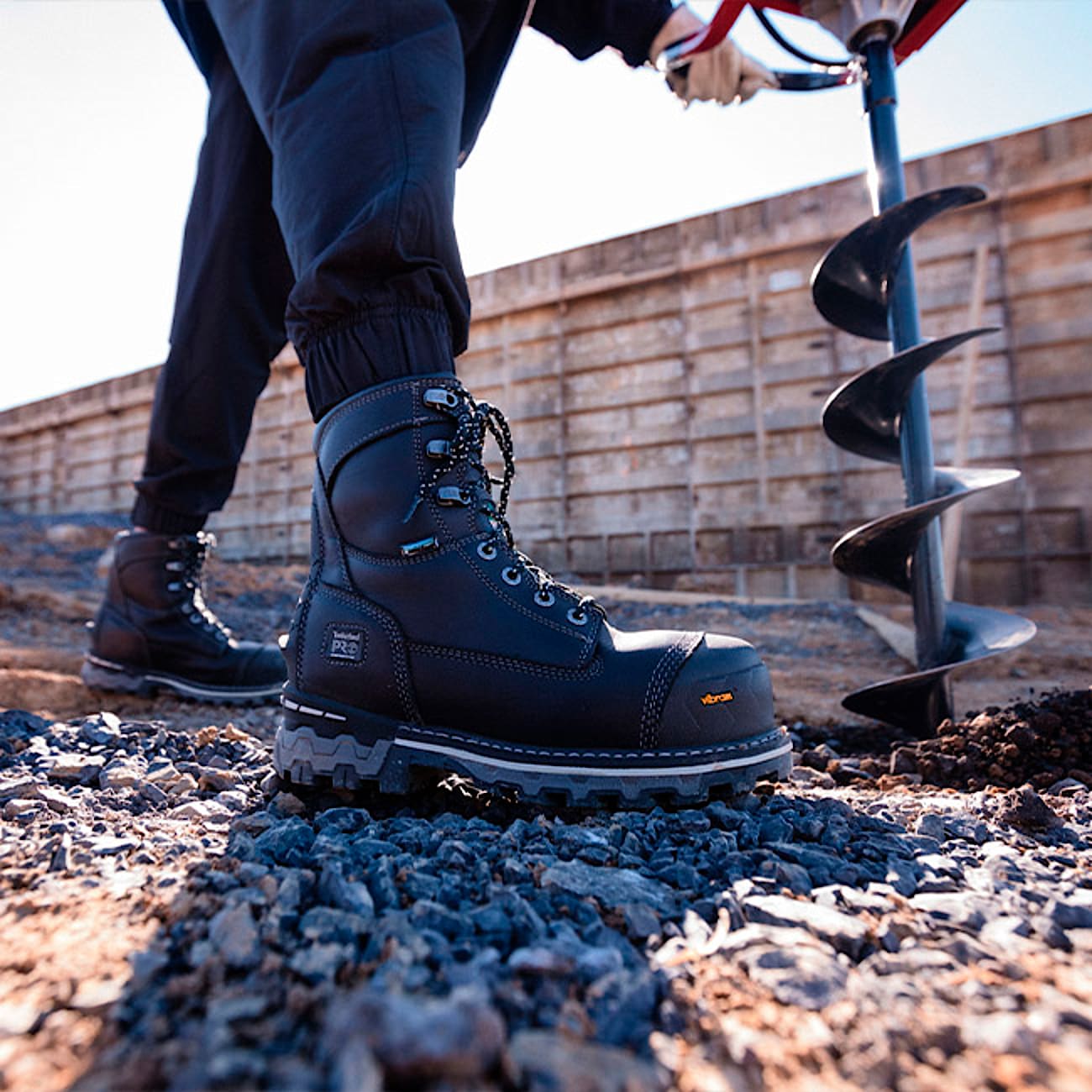 Womens Boondock 8 Composite Toe Waterproof Work Boot TBL BlackGrey ALT8