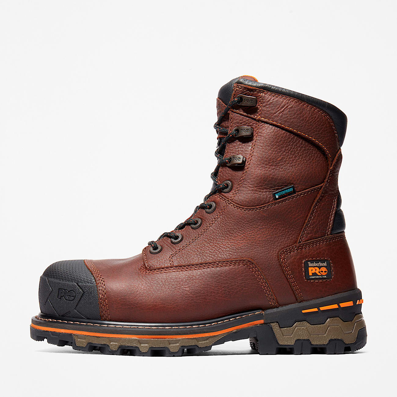 Mens Boondock 8 Composite Toe Waterproof Work Boot TBL Brown ALT8