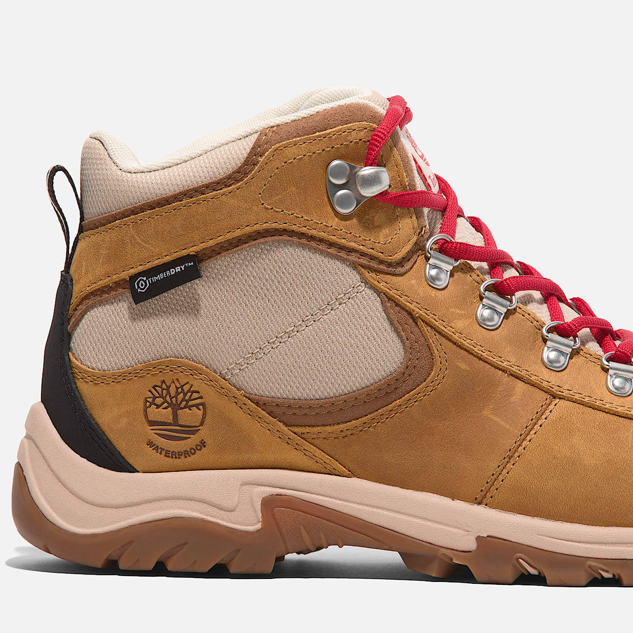 Womens Mt Maddsen Mid LaceUp Waterproof Hiking Boot TBL Wheat FullGrain ALT7