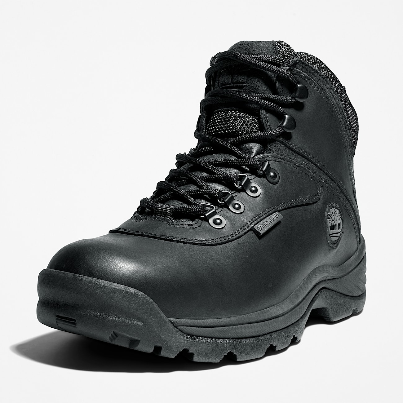 Mens White Ledge Mid Waterproof Hiking Boot TBL Black ALT8
