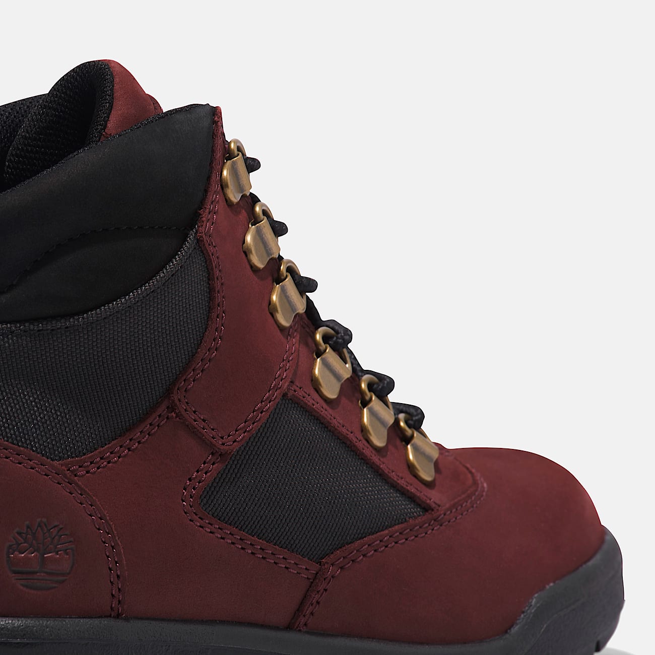 Junior 6Inch Field Boot TBL Burgundy Nubuck ALT7
