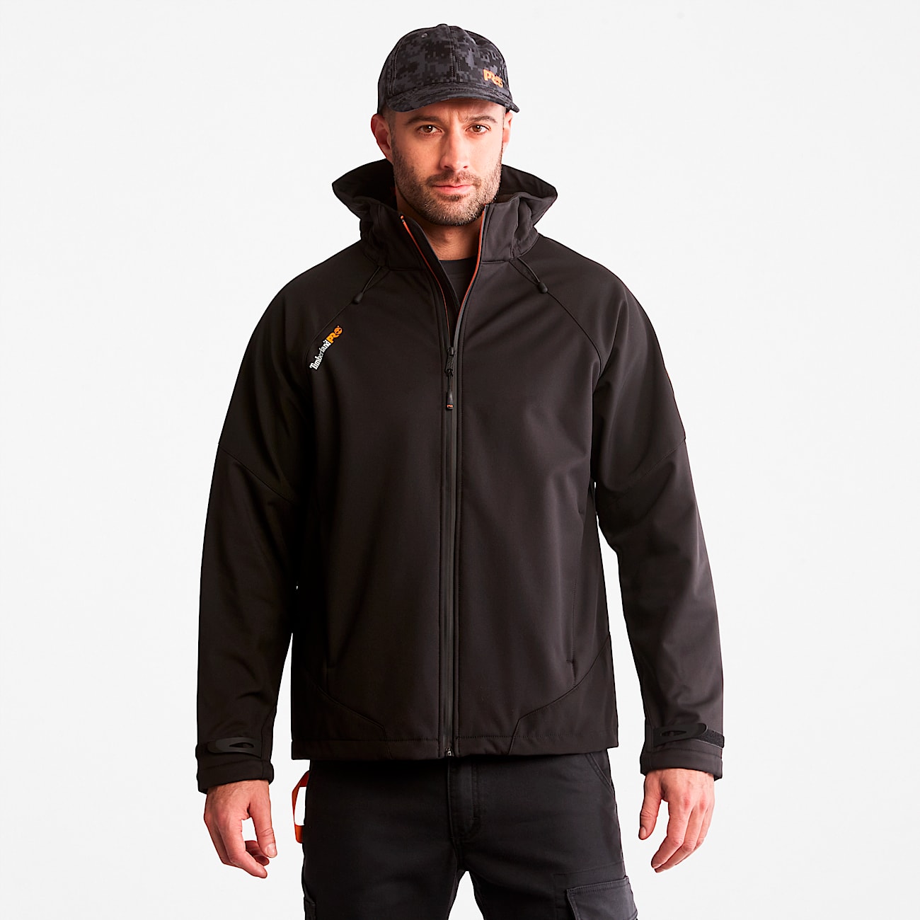 Men's Timberland PRO® Powerzip Hooded Softshell Jacket - 1