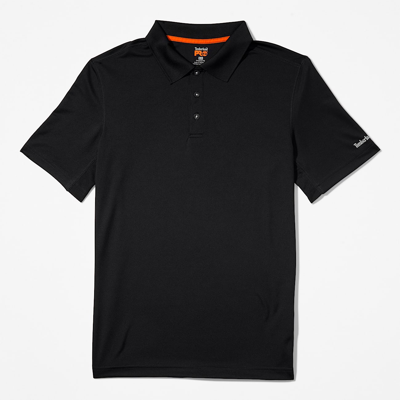 Mens Timberland PRO Wicking Good Polo Shirt TBL Jet Black ALT5