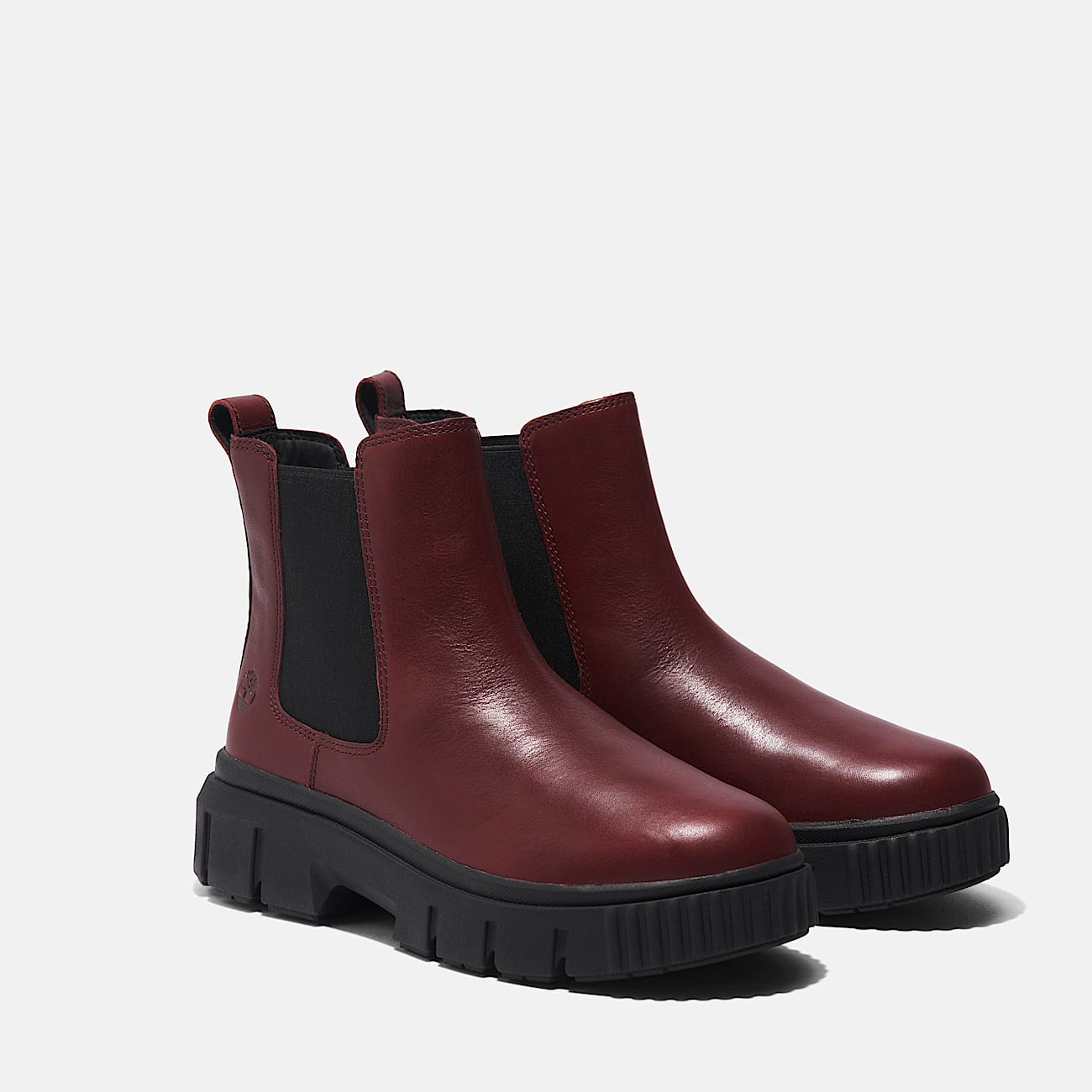 Womens Greyfield Mid Chelsea Boot TBL Burgundy FullGrain ALT4