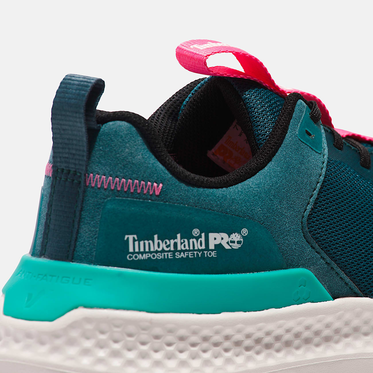 Womens Setra Composite Toe Work Sneaker TBL GreenTealPink ALT7