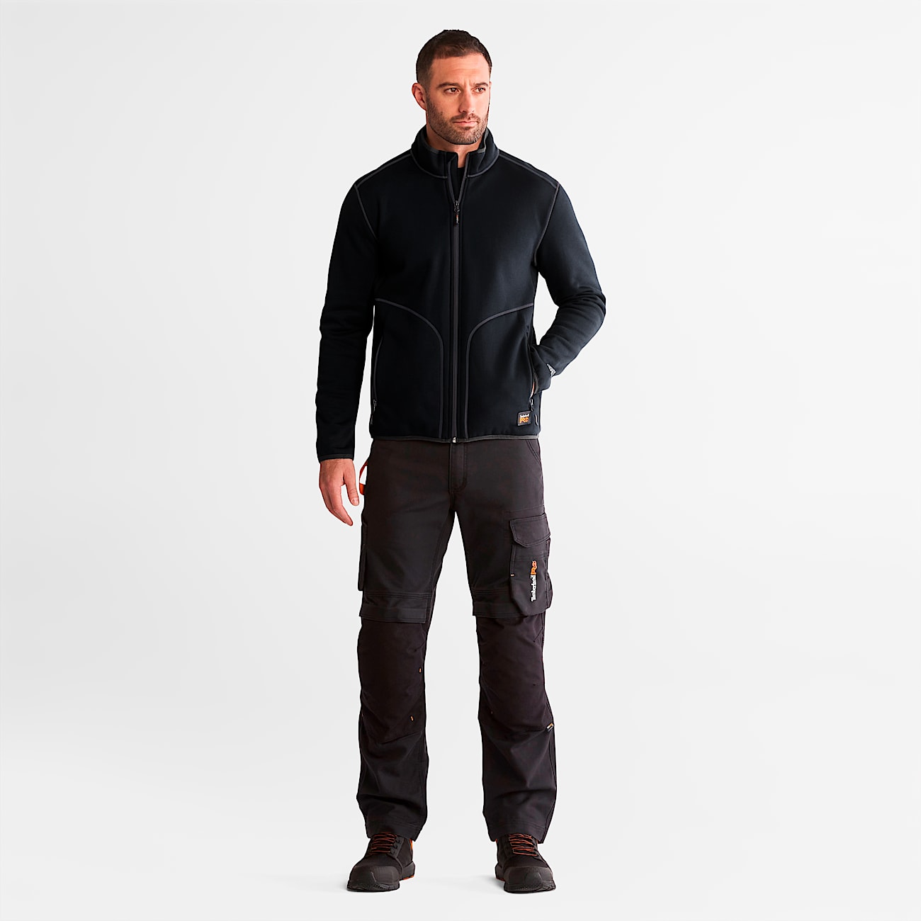 Chamarra Timberland PRO Ballast Midlayer para hombre TBL Negro azabache ALT2