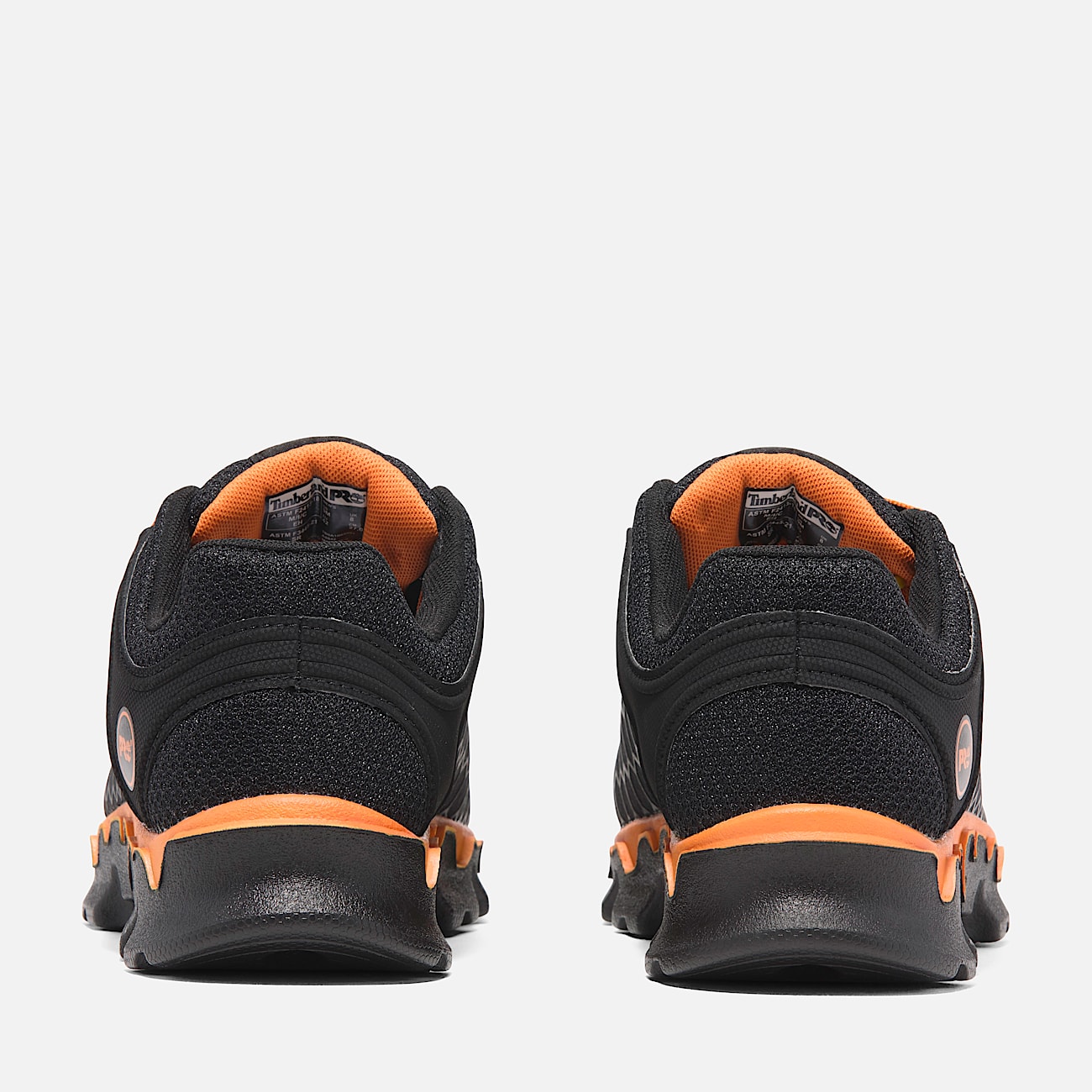 Mens Timberland PRO Powertrain Sport Alloy Toe Work Sneaker TBL BlackOrange ALT5