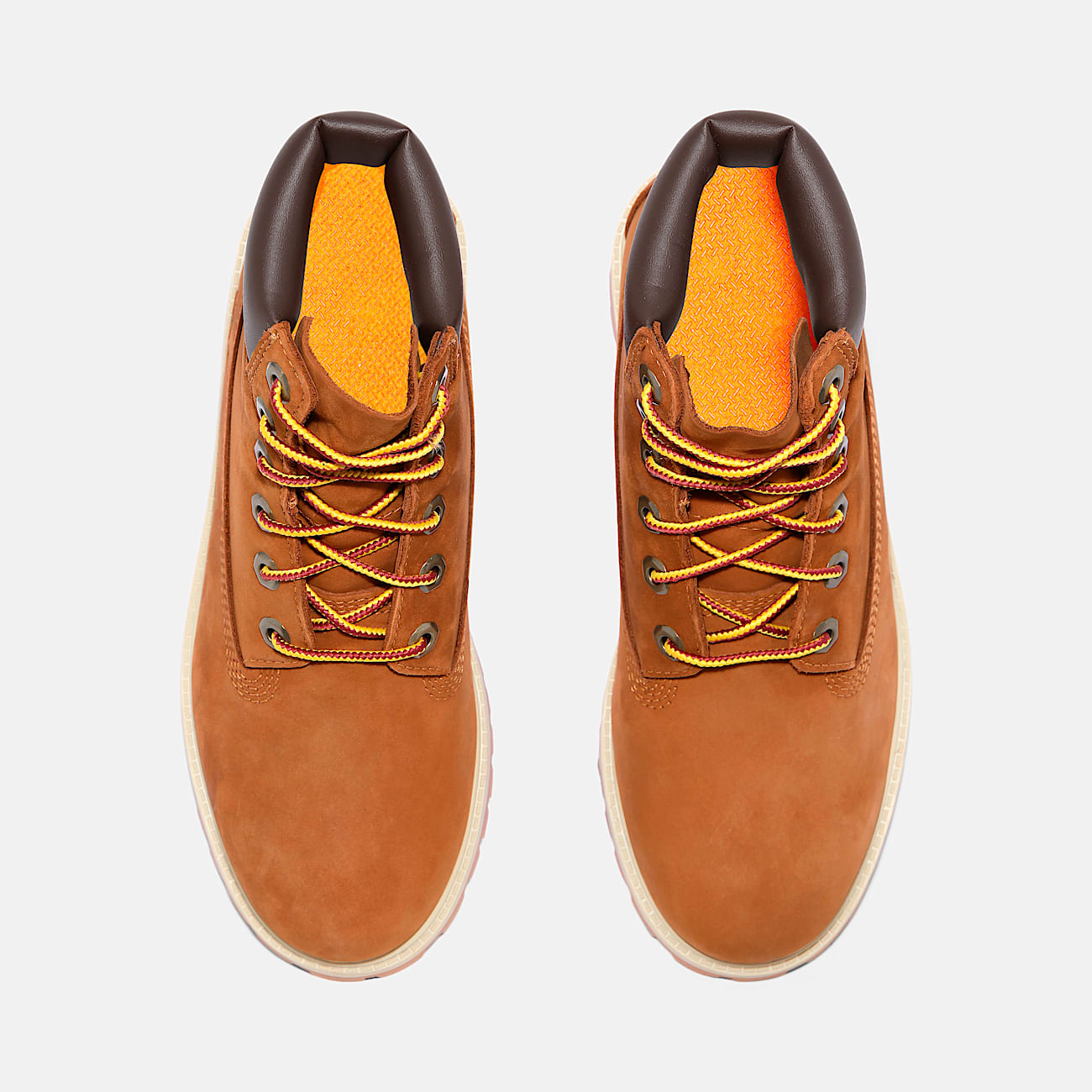 Junior Timberland Premium 6Inch Waterproof Boot TBL Rust Nubuck ALT2