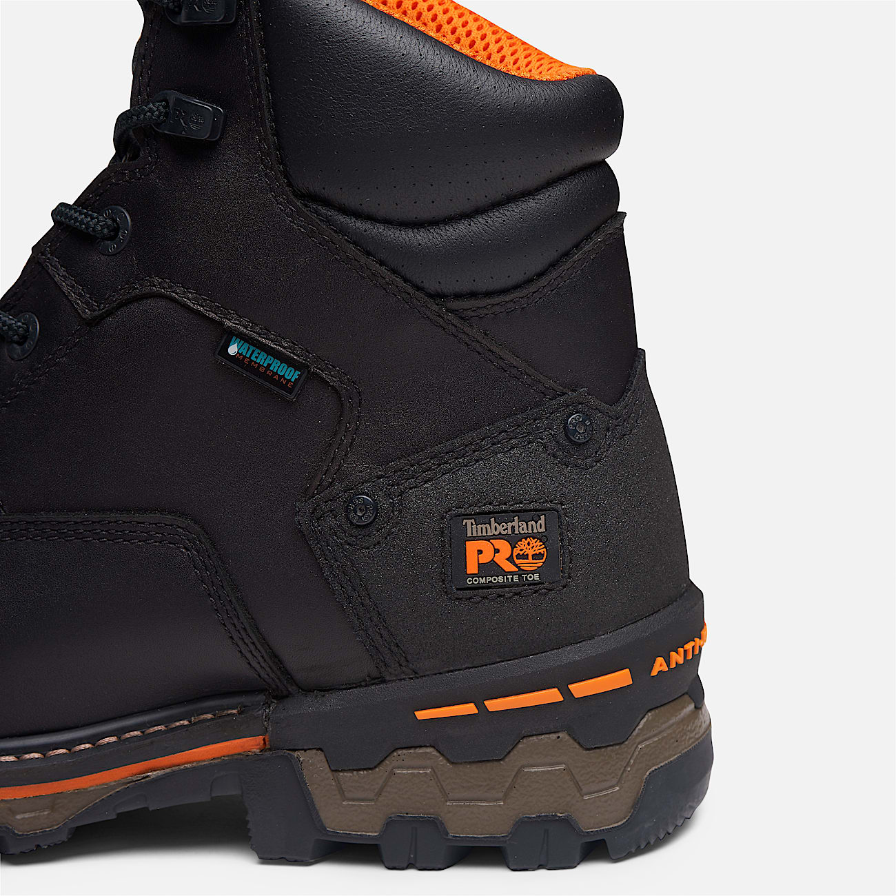 Mens Boondock 6 Composite Toe Waterproof Work Boot TBL Black ALT7