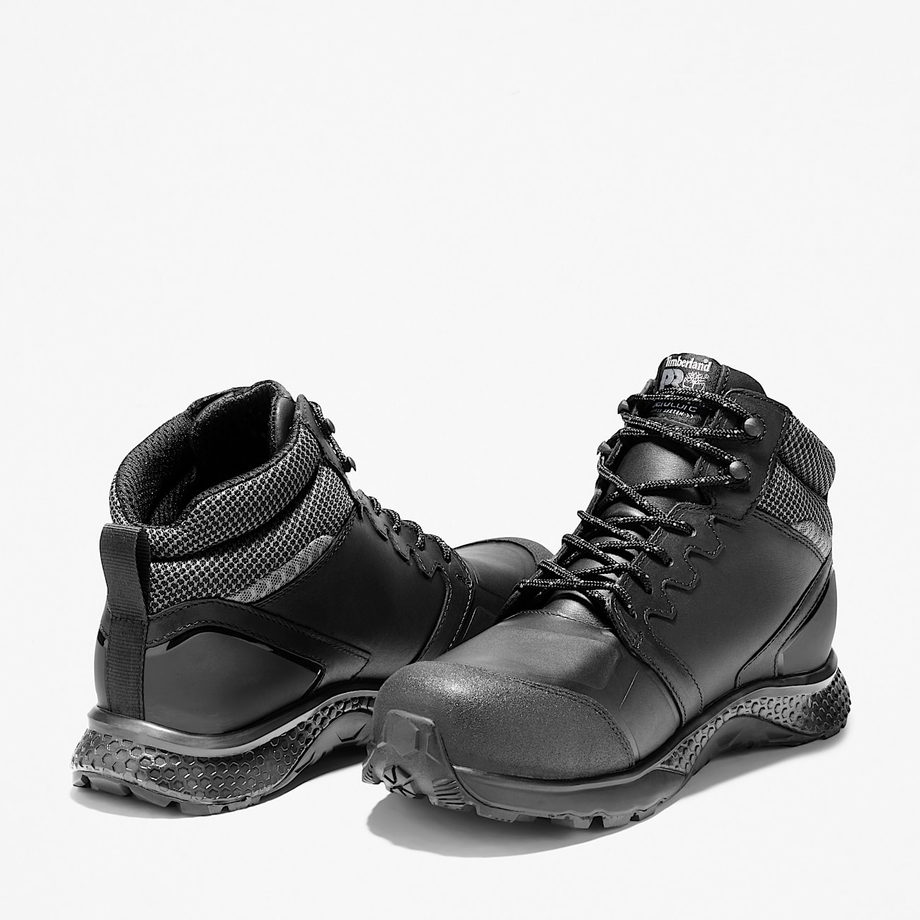 Mens Reaxion Composite Toe Waterproof Work Sneaker TBL BlackGrey ALT5