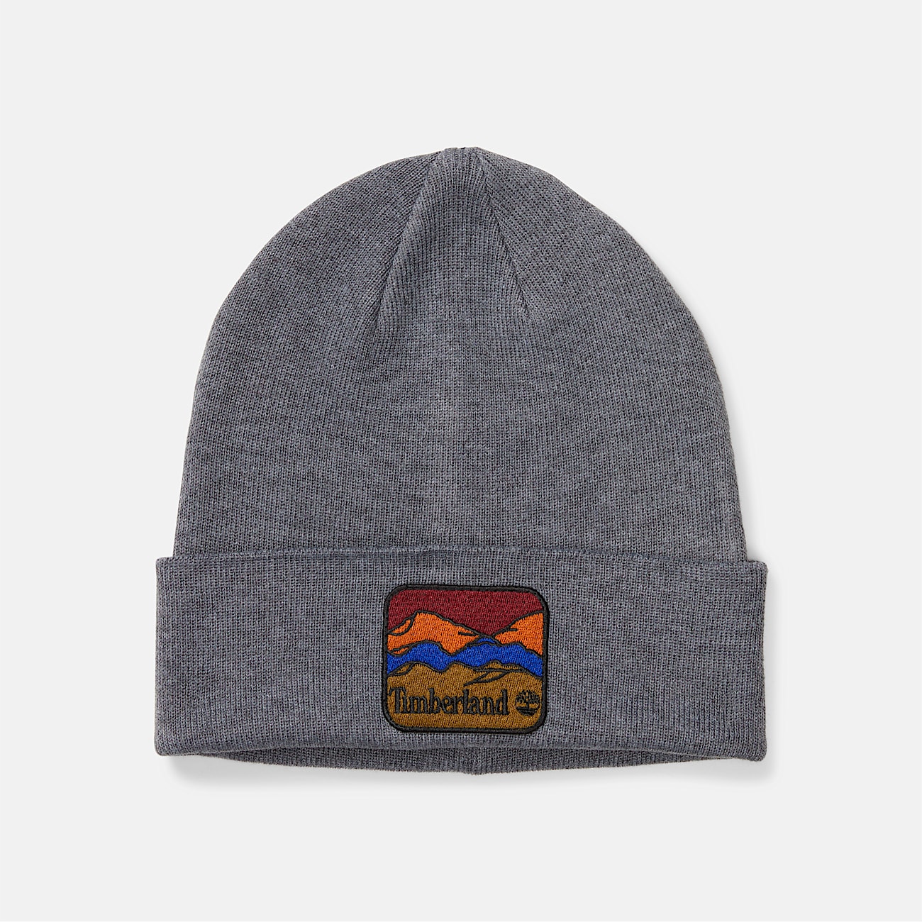 Beanie with Mountain Patch TBL Charcoal Heather HERO