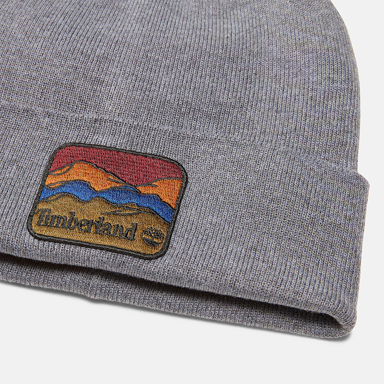 Beanie with Mountain Patch TBL Charcoal Heather ALT1