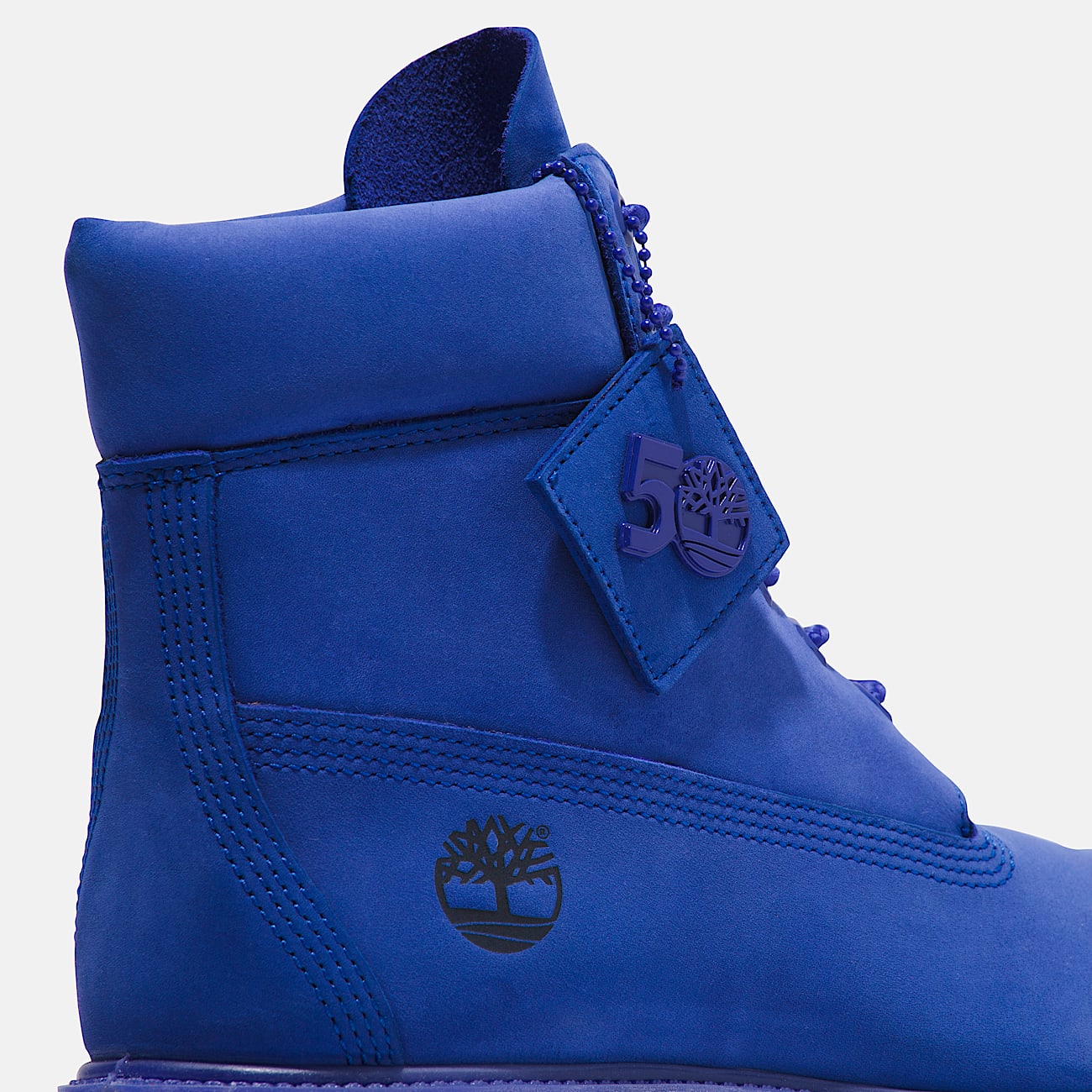 Mens Timberland 50th Anniversary Edition Premium 6Inch Waterproof Boot TBL Bright Blue Nubuck ALT7