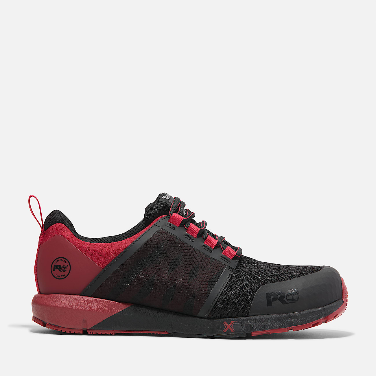 Mens Radius Composite Toe Work Sneaker TBL BlackRed HERO