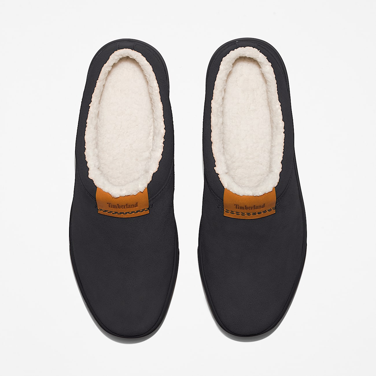 Pantoufle en cuir Ashwood Park pour hommes TBL Sude noir ALT2