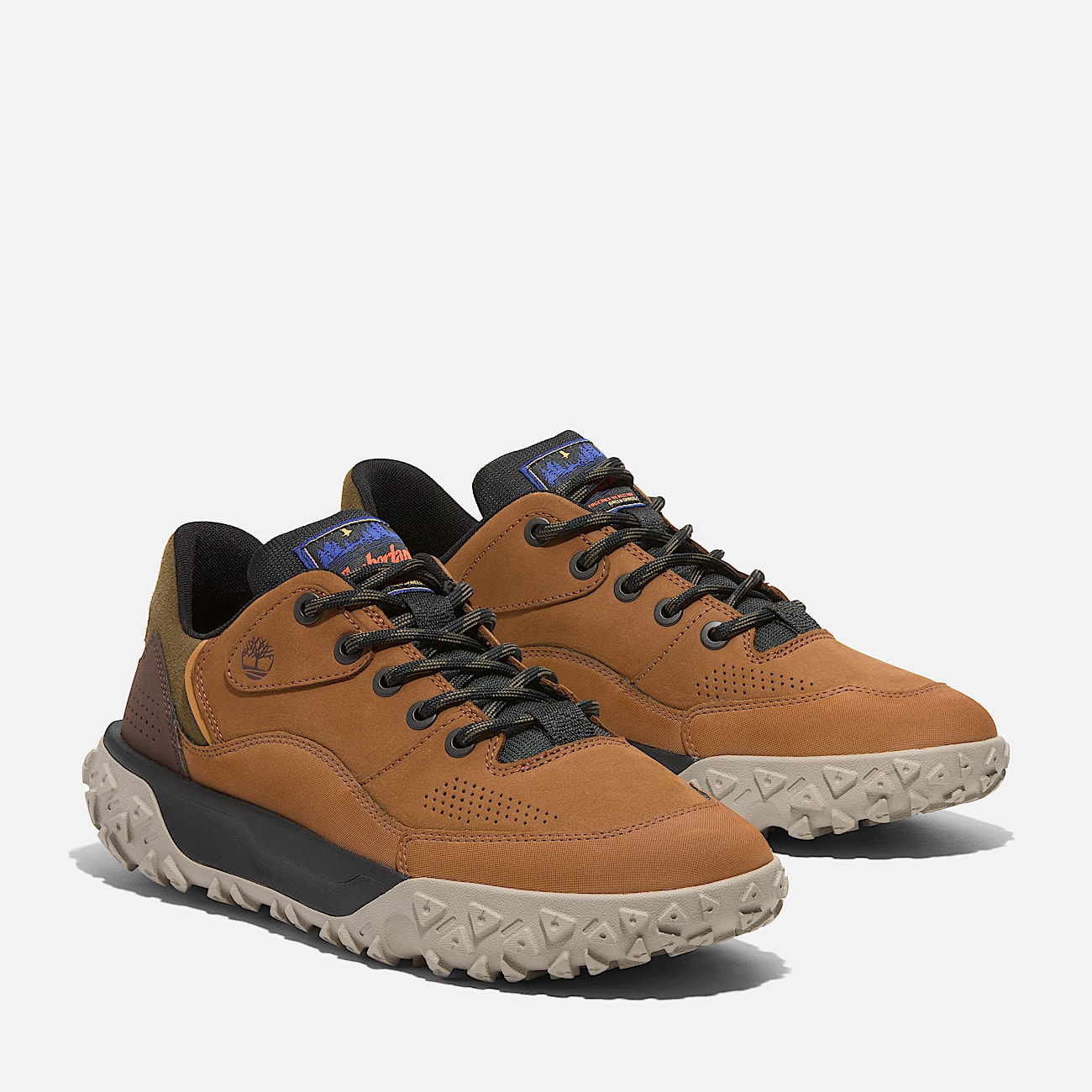 Mens GreenStride  Motion 6 Low LaceUp Hiking Shoe TBL Brown Nubuck ALT4