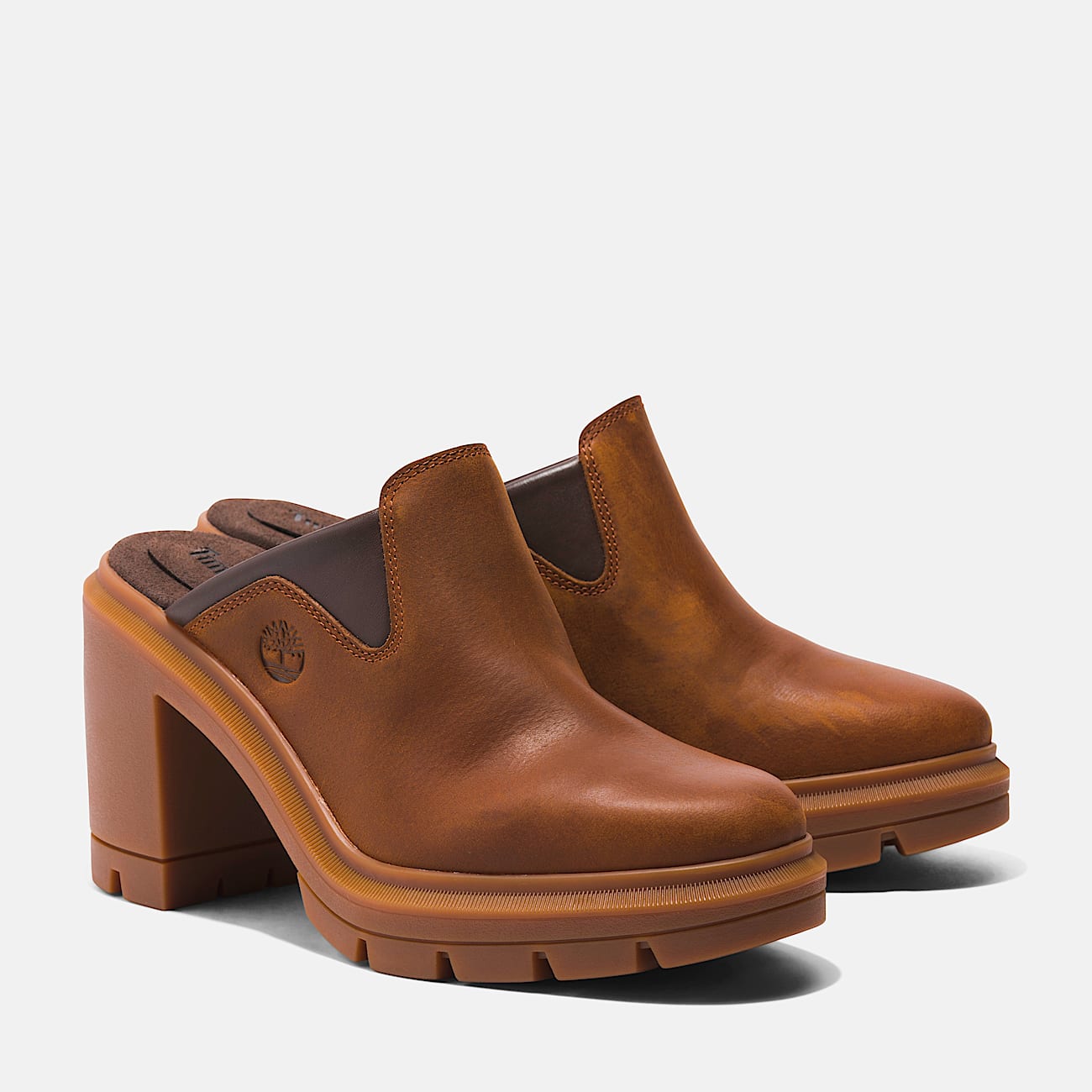 Womens Allington Heights Clog Shoe TBL Rust FullGrain ALT4