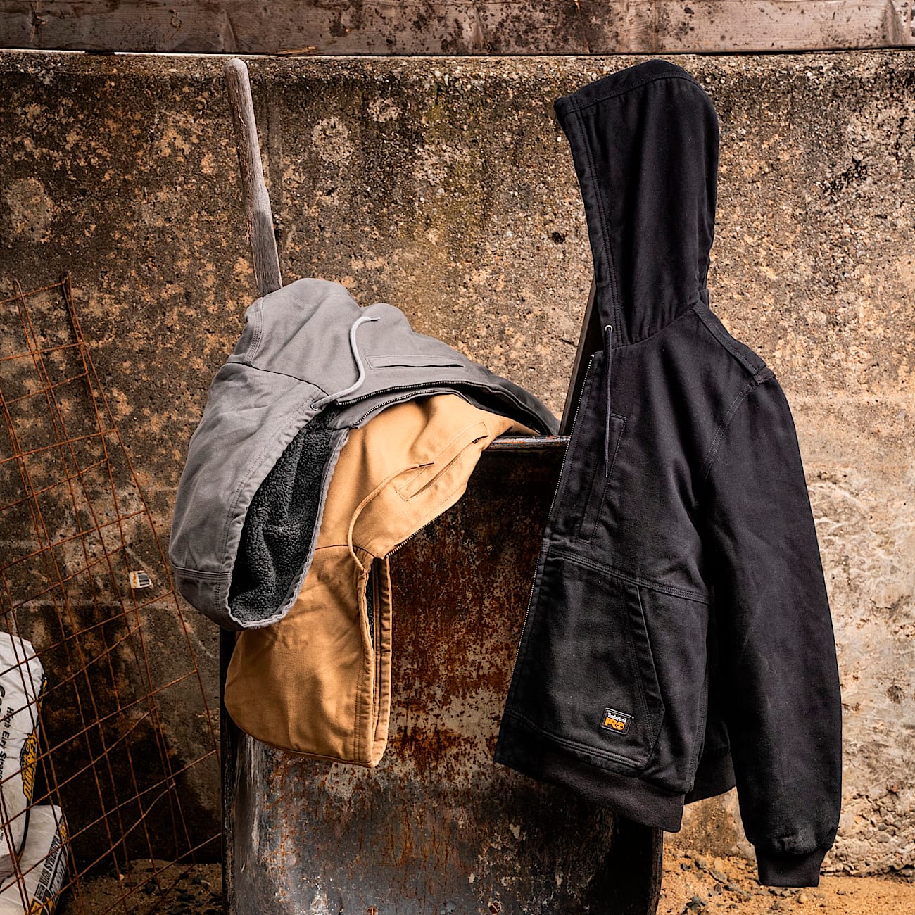 Manteau à capuchon en toile doublée Timberland PRO® Gritman pour hommes - 5