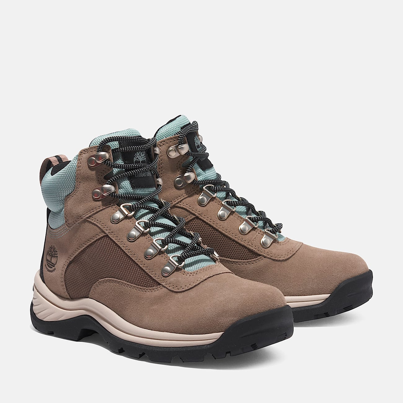 Womens White Ledge Waterproof Hiking Boot TBL Taupe Suede ALT4