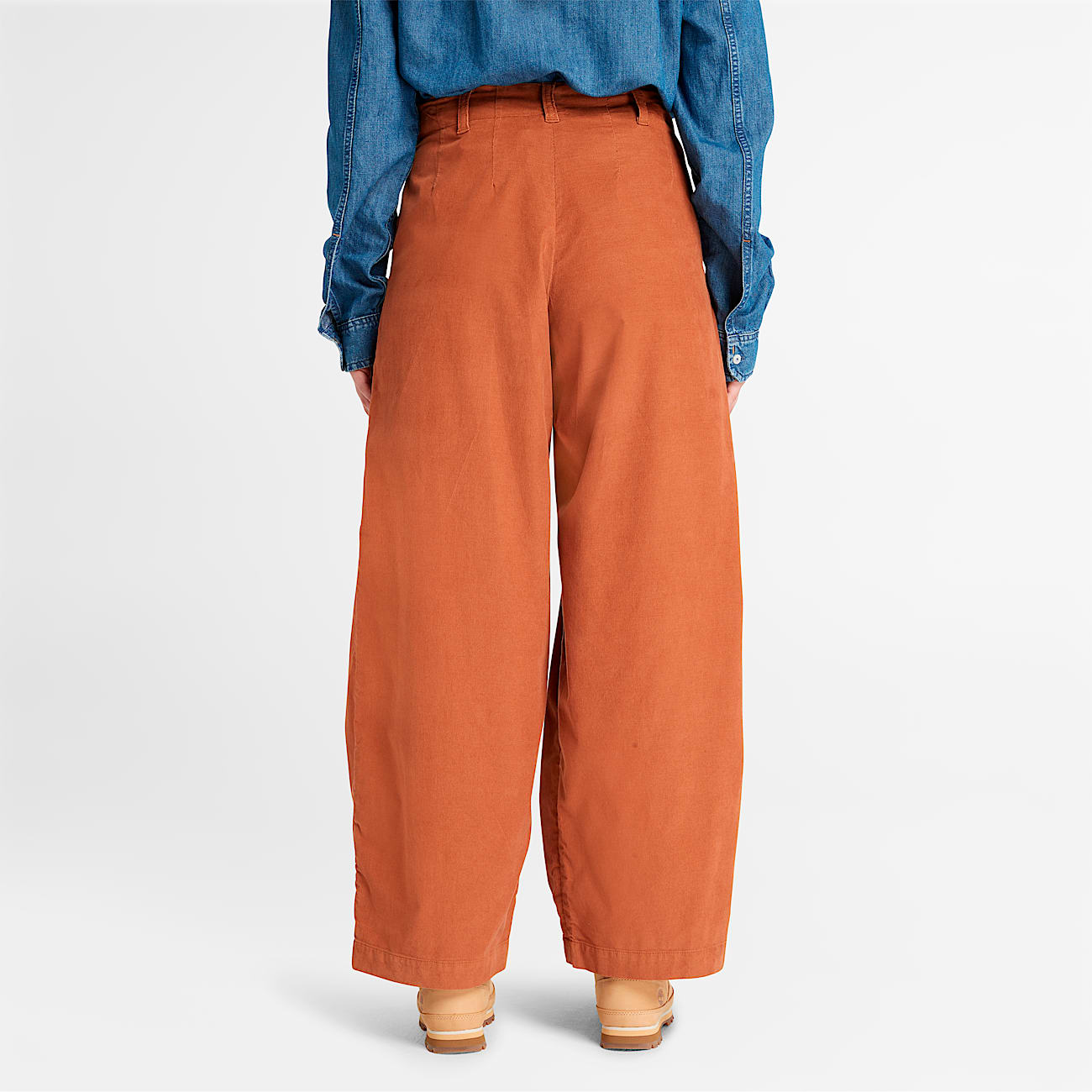 Pantaln ancho para mujer de pana Needle TBL Caf ALT9