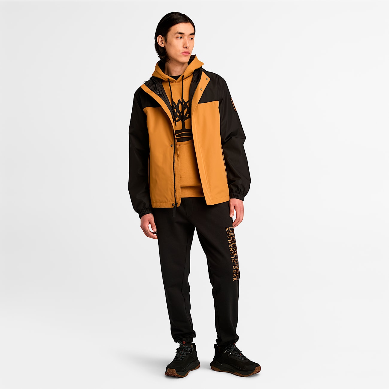 Manteau rsistant  leau pour hommes TBL BlNoir ALT1