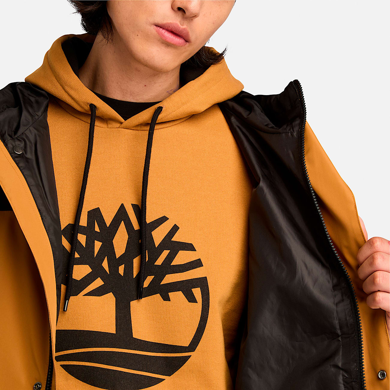 Manteau rsistant  leau pour hommes TBL BlNoir ALT2