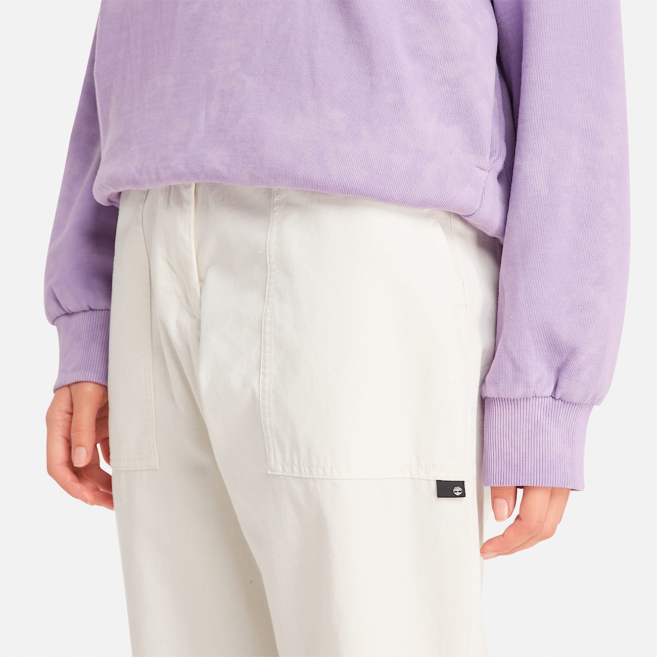 Womens Utility Fatigue Pant TBL Vintage White ALT2