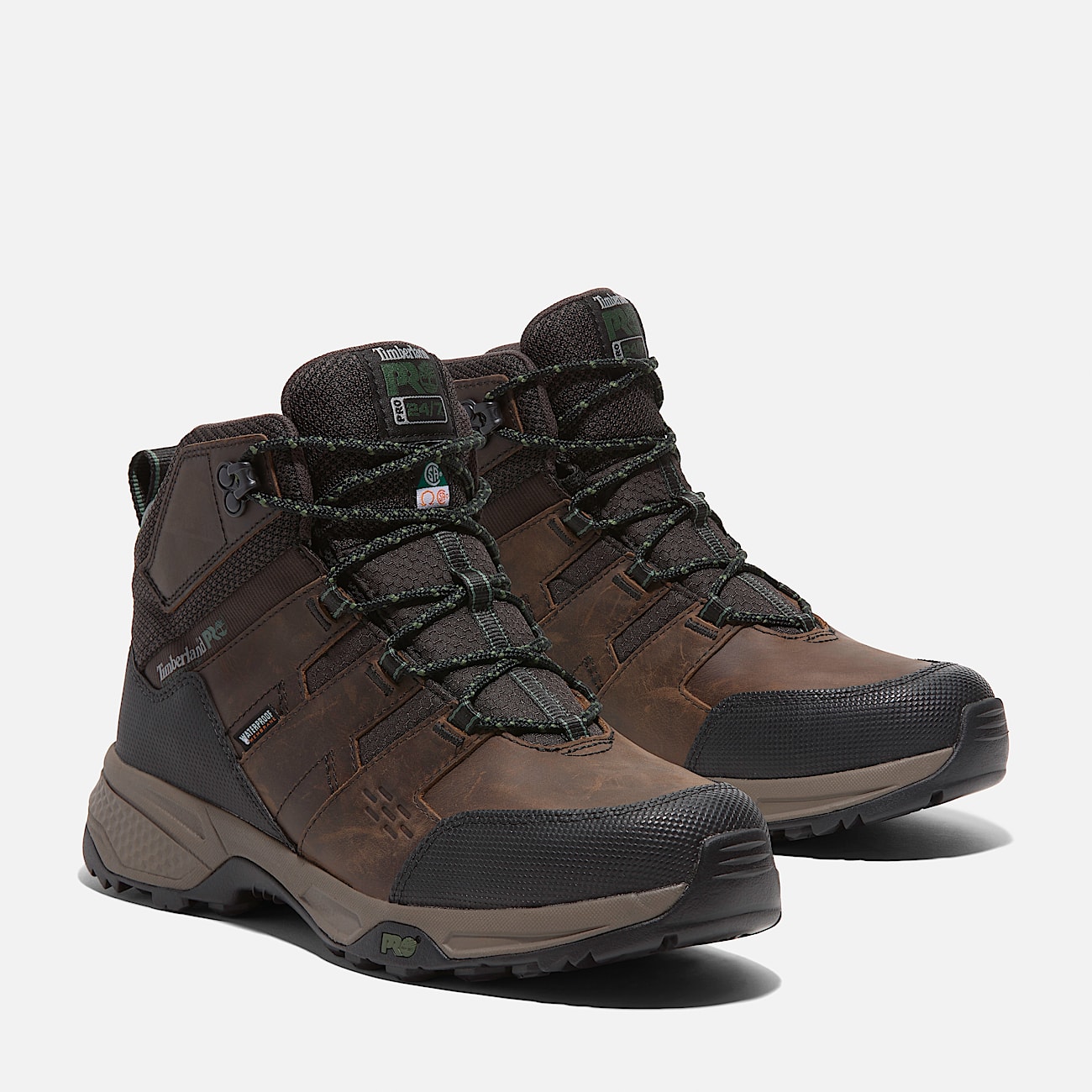 Mens Timberland PRO Switchback LT SteelToe Work Hiker TBL Brown ALT4