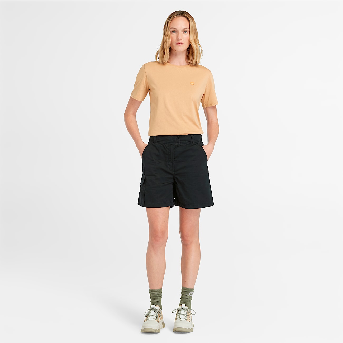 Short Cargo para mujer Brookline Utility TBL Negro ALT1