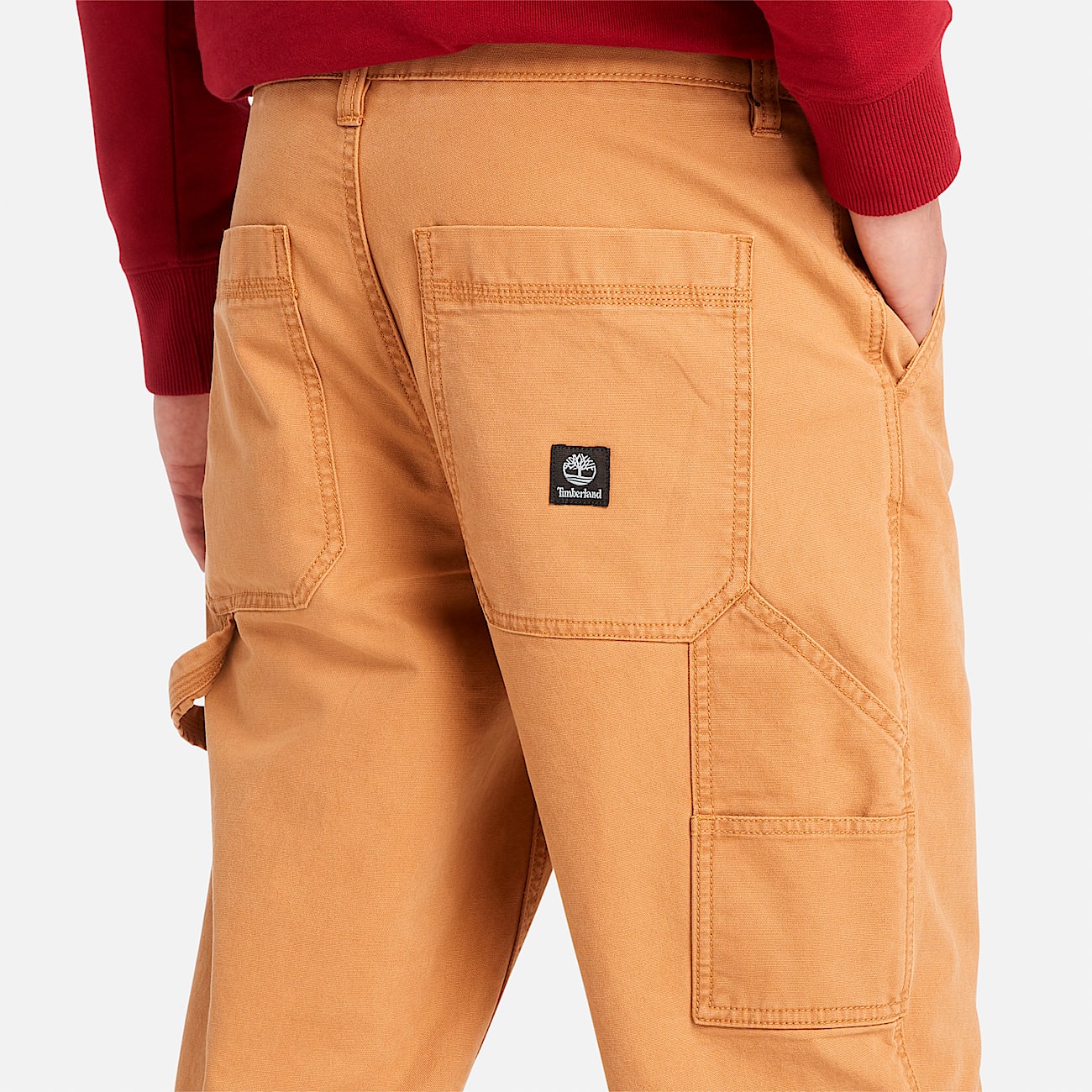 Mens Washed Canvas Stretch Carpenter Pant TBL Wheat ALT2