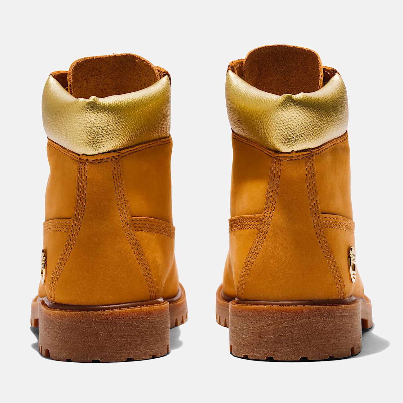 Junior Timberland Premium 6Inch Waterproof Boot TBL Wheat NubuckGold ALT5