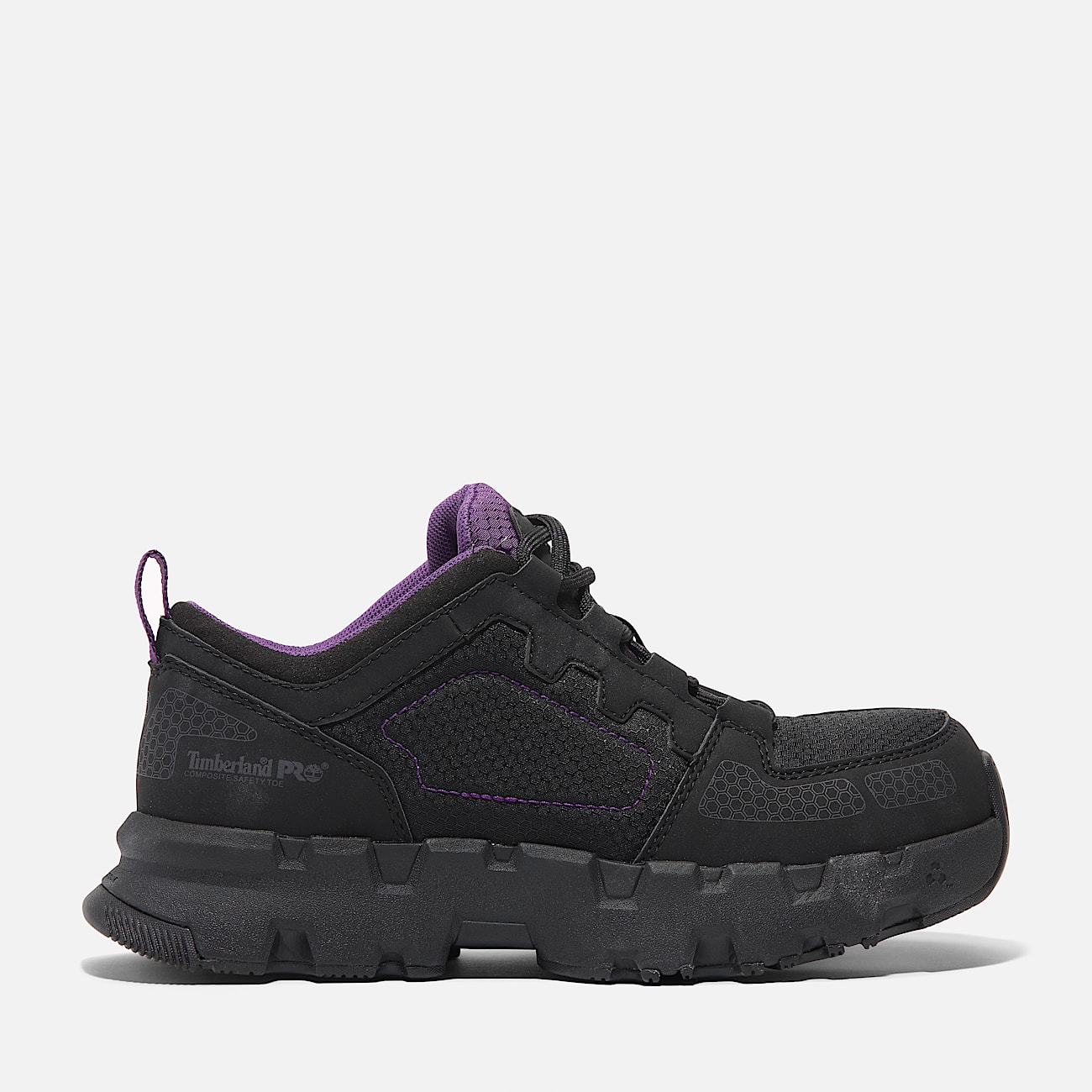 Womens Timberland PRO Powertrain CompToe Work Sneaker TBL BlackPurple HERO
