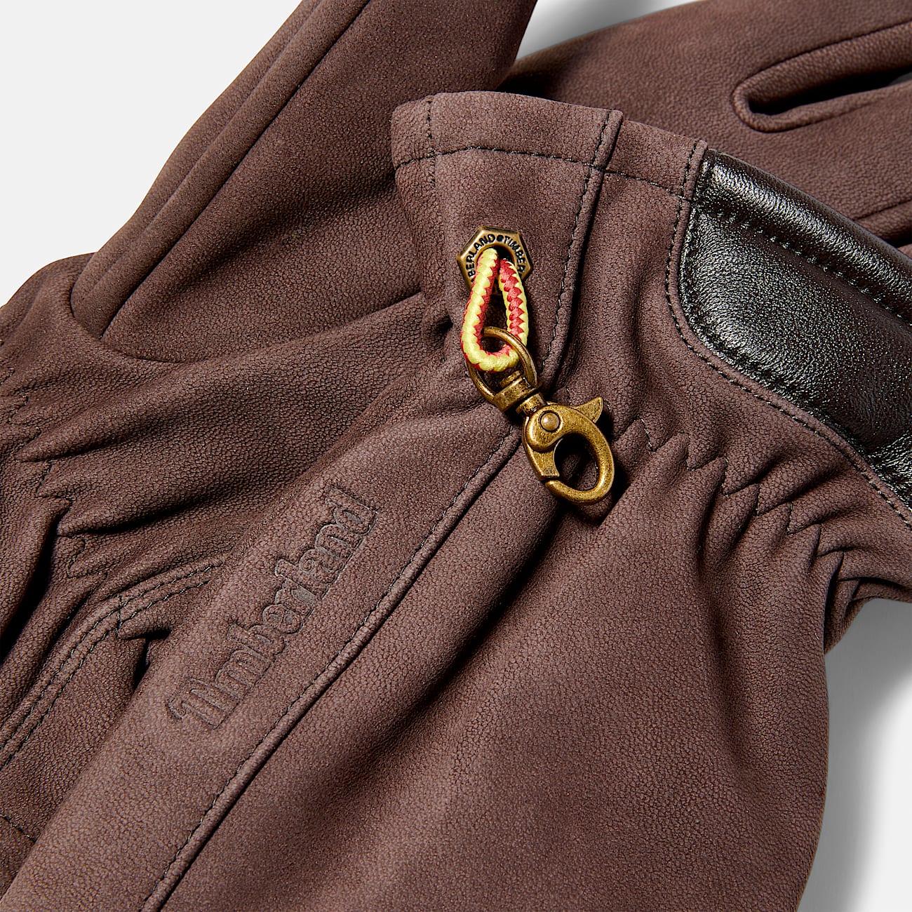 Mens Winter Hill Nubuck Gloves with Touch Tips TBL Brown ALT1