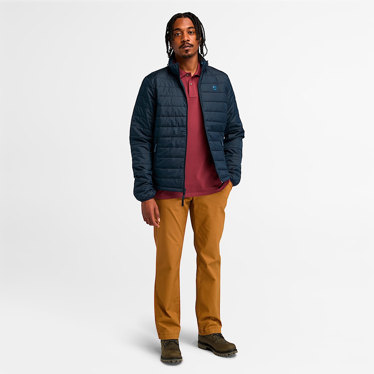 Mens Mt Eastman Lightweight Puffer Jacket TBL Navy ALT1