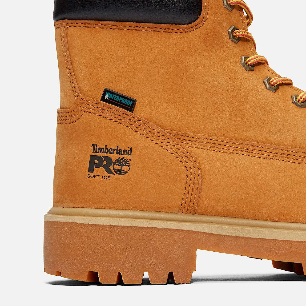 Mens Direct Attach 6 Soft Toe Waterproof Work Boot TBL Wheat ALT7