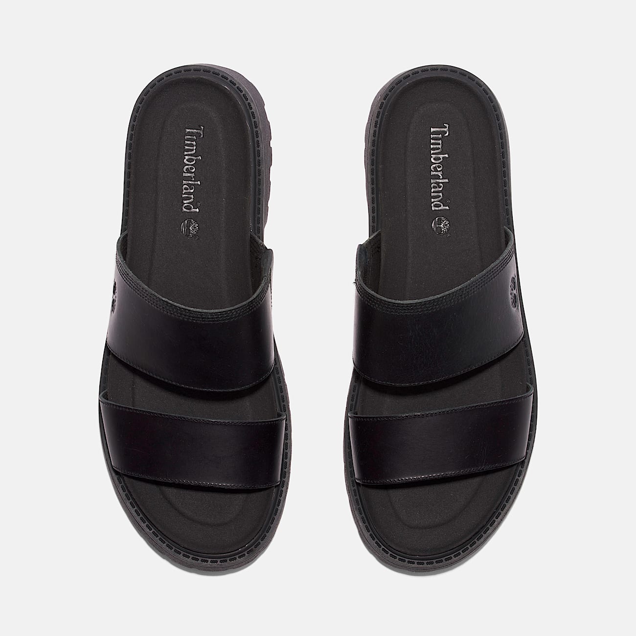 Womens Clairemont Way Slide Sandal TBL Black FullGrain ALT2