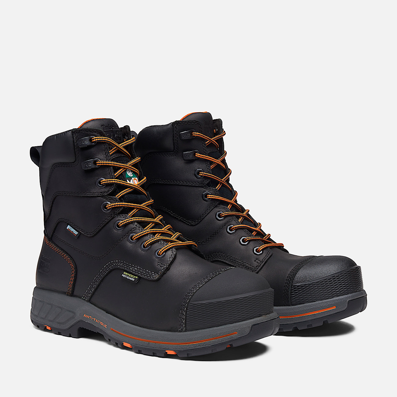 Mens Timberland PRO Endurance HD 8Inch Waterproof Insulated CompToe Boot TBL Black ALT4