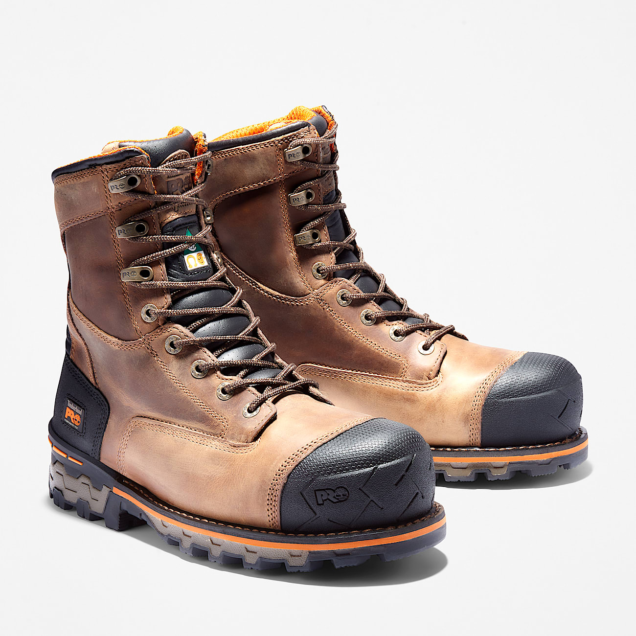 Mens Boondock 8 Composite Toe Work Boot TBL Golden Beige ALT4