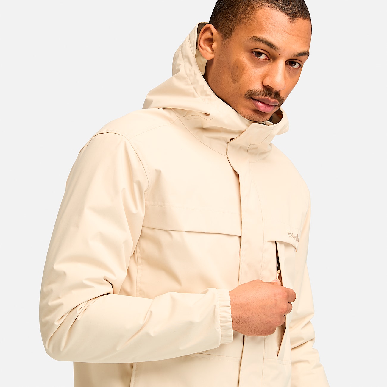 Mens Benton Waterproof Shell Jacket TBL Natural ALT2