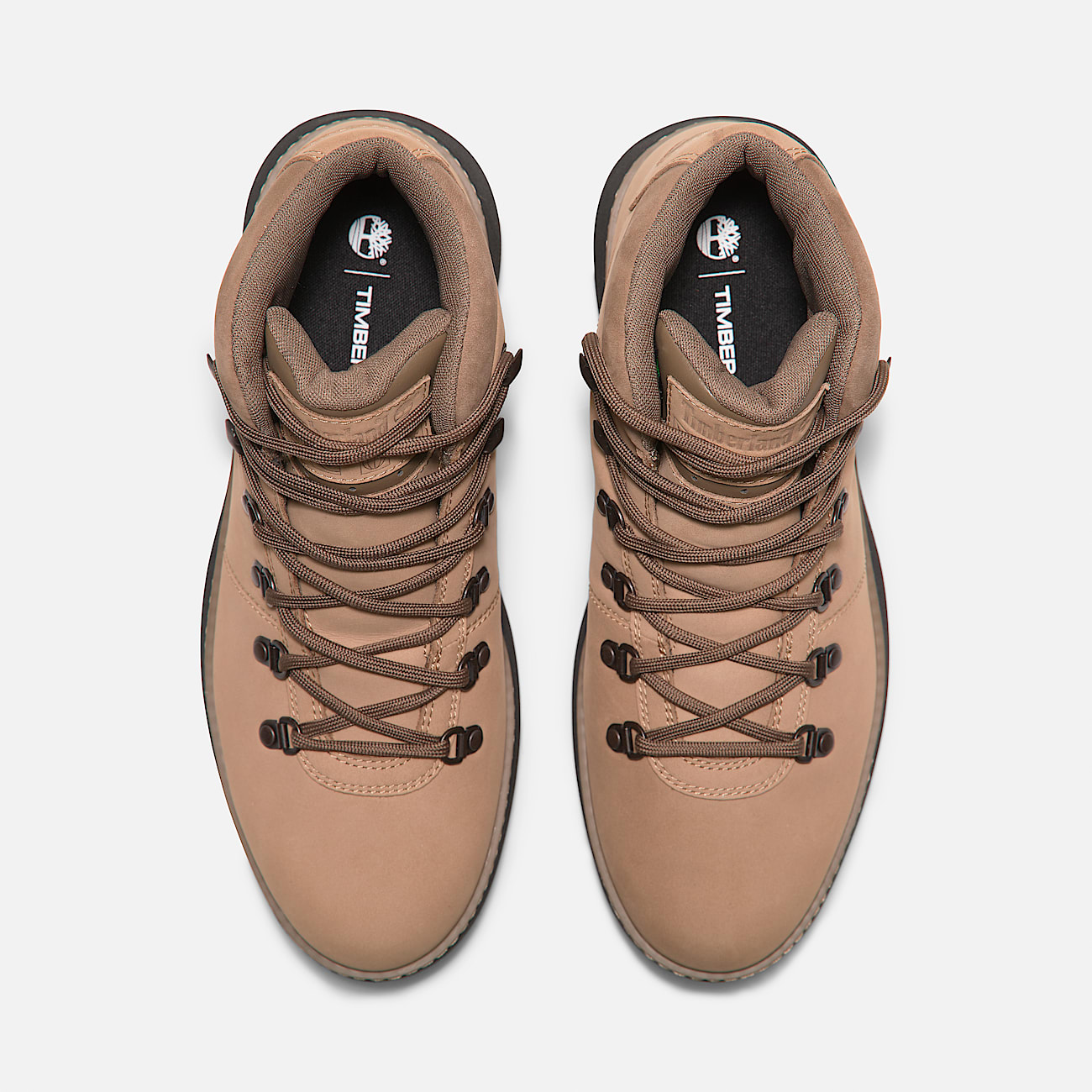 Mens Hudson Road Mid Waterproof Boot TBL Beige Nubuck ALT2